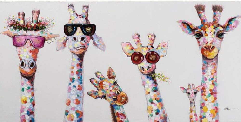 XIANRENGE Ölgemälde Auf Leinwand Handgemalt,Persönlichkeit Farbenfrohe