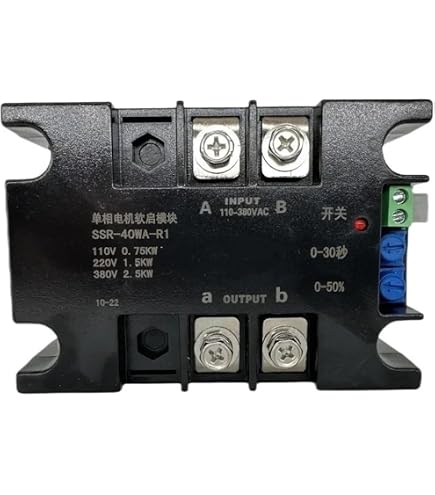 Intelligent Motor Soft Starter - 220V Single-Phase, 50-60Hz, 2/4/6