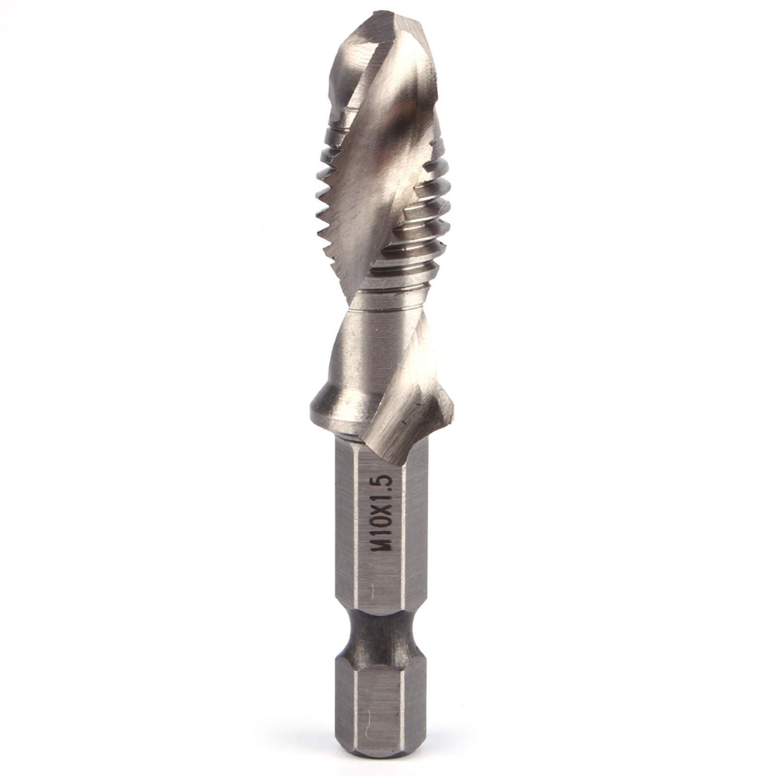 M10 1/4" Hex Shank Drill Tap Taper Drill Bits Compound Tap Drill Bits