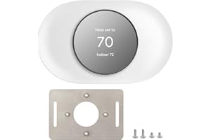 XIMOON Nest Thermostat Wall Plate, Compatible with Google Nest Thermostat Trim Kit Wall Mount Plate GA01837-US WiFi Thermostat Accessory - White