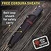 Grand Way Tactical Knife - Survival Fixed Blade Knife - Best Outdoor Military Knives for Camping Bushcraft or Self Defense - Large Stainless Steel Blade Full Tang Handle Tactical Knife 2802 T-B