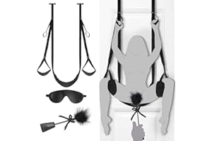 ANYUE Door Sex Swing with Seat - Sex Position Bondage Love Slings for Adult Couples with Adjustable Straps,Sex Furniture for 