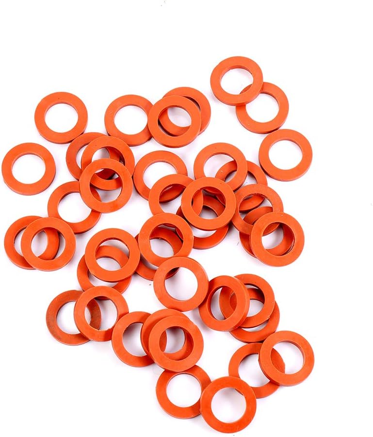 ZKZX Garden Hose Washer Heavy Duty Rubber Washer, Fit All Standard 3/4" Garden Hose Fittings (40 Pieces)(red) : Garden & Outdoor