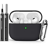 Ljusmicker AirPods Pro Case Cover with Cleaner Kit,Soft Silicone Protective Case for Apple AirPod Pro 2nd/1st Generation Case