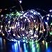 Lights Strings, LTROP 33ft 100 LED Solar Powered Copper Wire String Lights, Waterproof Rope Light for Seasonal Decorative Christmas Holiday, Wedding, Party- Multi Color