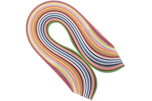 CUTECATWING 36 Multi-Color 5mm Quilling Paper Strips and 180 Strips for Decorating Cards Gift Bags Picture Frames and Scrapbooking Mother's Day Gift