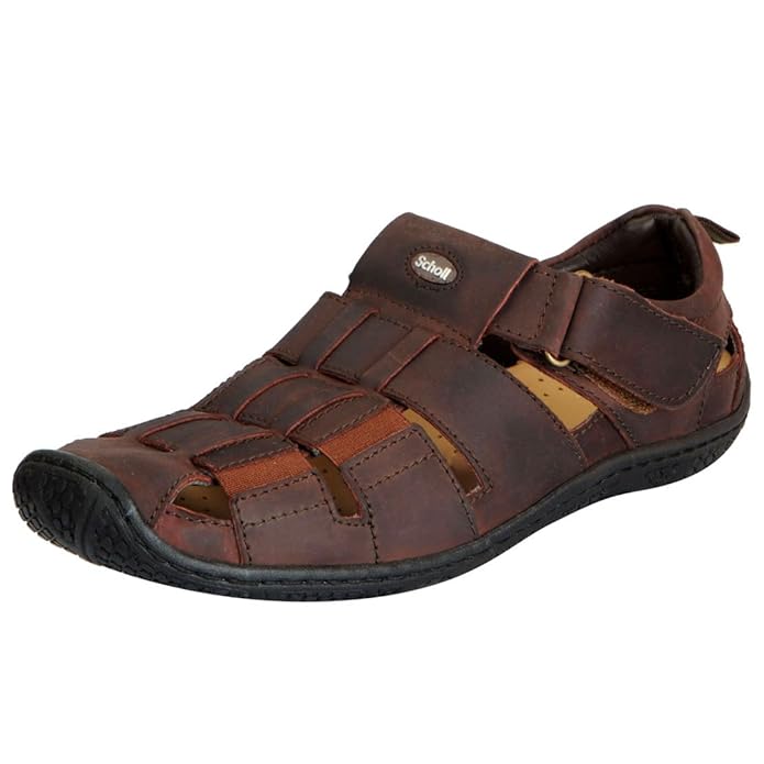 Buy Dr.Scholls Men's Premium Leather Outdoor Sandals at Amazon.in