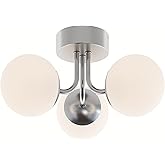 AFX Metropolitan 15" LED Semi-Flush - Satin Nickel