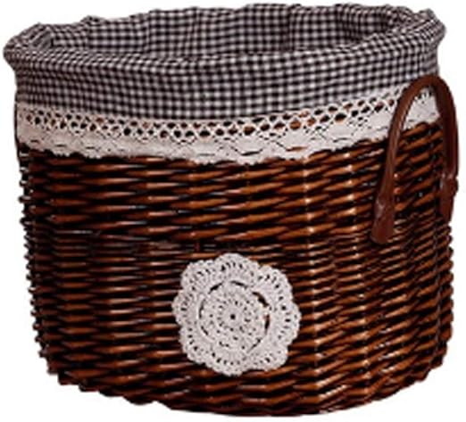 Amazon Com Storage Basket Lq Bamboo Wicker Wicker Rattan Non Plastic Snack Clothes Laundry Basket Laundry Bucket Size Style One Home Kitchen