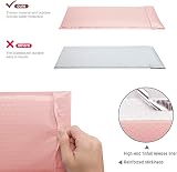 Switory 50Pcs Pale Pink Bubble Mailers 10.2x17.7cm Self Seal Poly Mailers view 5