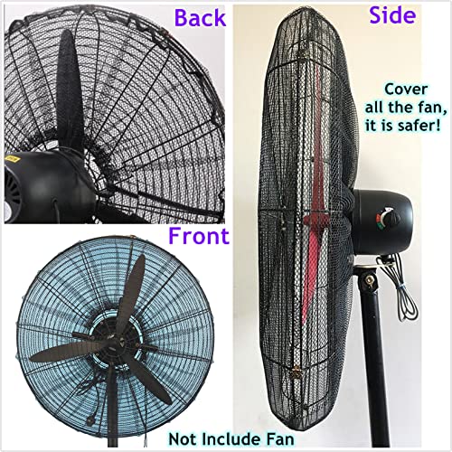 2 PACK Fan Cover for 30 Inch Industrial Pedestal Fan,Fan Dust Cover for Kids Children Finger Protection,Fan Mesh Cover for 30