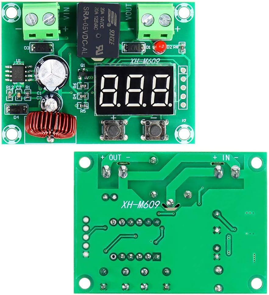 FIXITOK Voltage Protection Module Digital Low Voltage Protector Low Voltage Cutoff Disconnect Module for 12-36V Lithium Battery : Garden & Outdoor