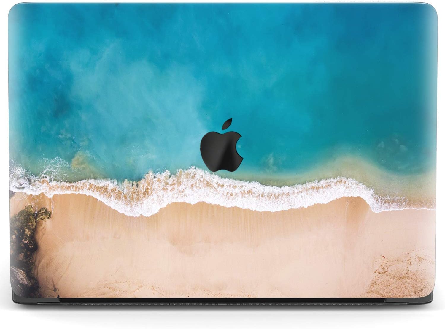 Mertak Hard Case for Apple MacBook Pro 16 Air 13 inch Mac 15 Retina 12 11 2020 2019 2018 2017 Cover Protective Wave Plastic Sea Print Water Clear Laptop Touch Bar Surfing Blue Tide Beach Ocean