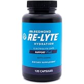 REDMOND Re-Lyte Hydration Plus Capsules, 120 Count | Re-Lyte Hydration Plus Capsules balance hydration and thyroid health anywhere