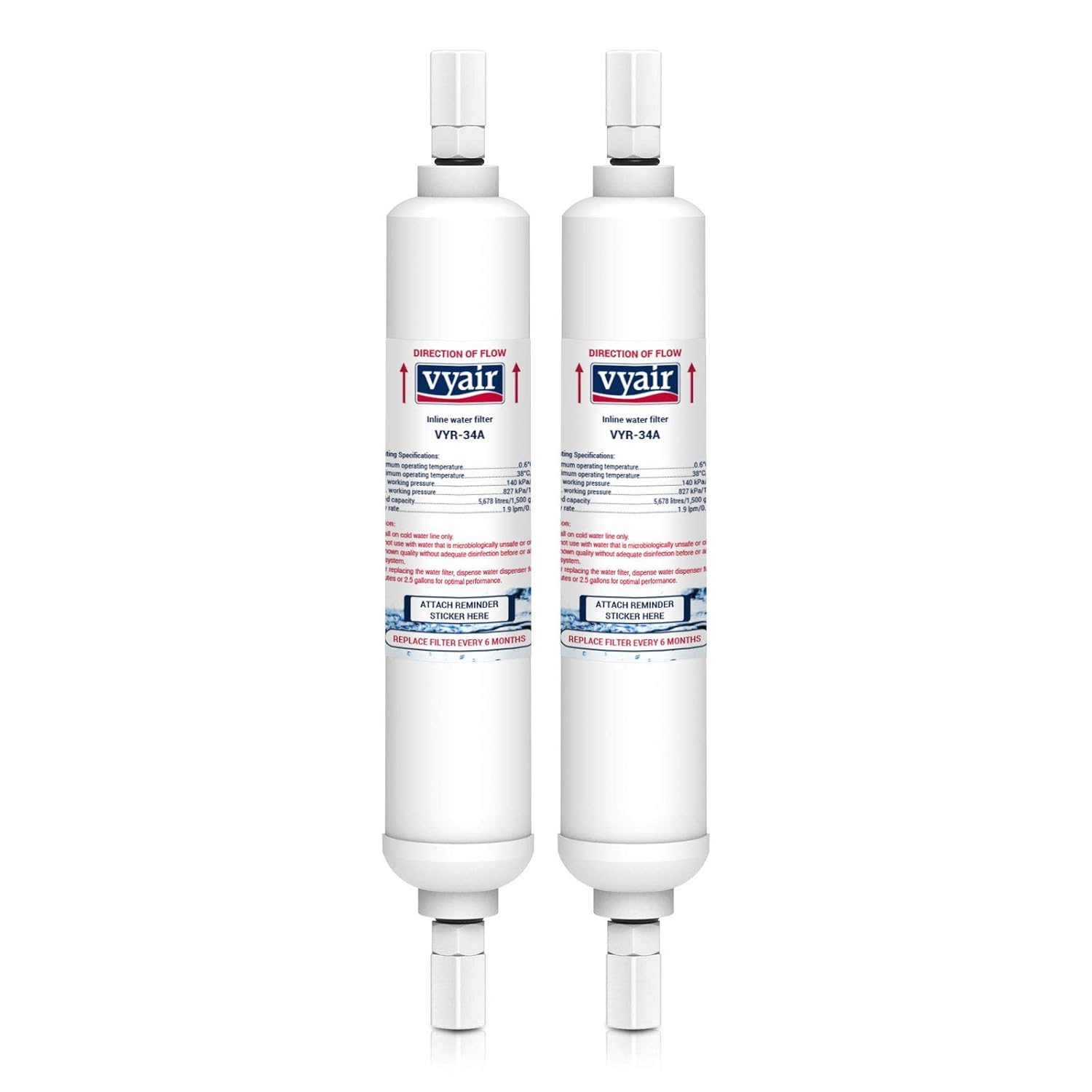 Vyair vyr-34a in-line externo de hielo y agua filtro de ...