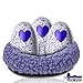 Black & White Label Company - Nest for Hatchimals Magical Mixies - Egghead Bed Nesting 6.5” Fleece Egg Accessory Holder - for Use with Hatchimals Eggs LOL FurReal Interactive Toys - Purple