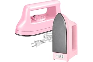 KPX Mini Crafts Iron Handy Heat Press Machine Kit Portable with PVC Doormat for Heat Transfer, Charging Base Accessories for DIY T-Shirt Shoe Bag Vinyl Projects