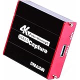 TreasLin Capture Card HDMI Game USB3.0 , 4K Video HDMI Capture Card Live Streaming Share for PS5 PS4 Wii U DSLR Xbox on OBS S
