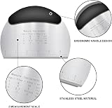 Vicloon 3 Dough Scraper Set Stainless Steel Plastic Pastry Cutter Chopper Bread view 3