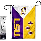 Louisiana State LSU Tigers Acadian Garden Banner Flag with Stand Pole Holder