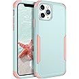 BENTOBEN for iPhone 11 Pro Case, 3 in 1 Heavy Duty Rugged Hybrid Shockproof Hard PC Soft TPU Bumper Non-Slip Protective Girls Women Boy Men Phone Cases Cover for iPhone 11 Pro 5.8 Inch, Green/Pink
