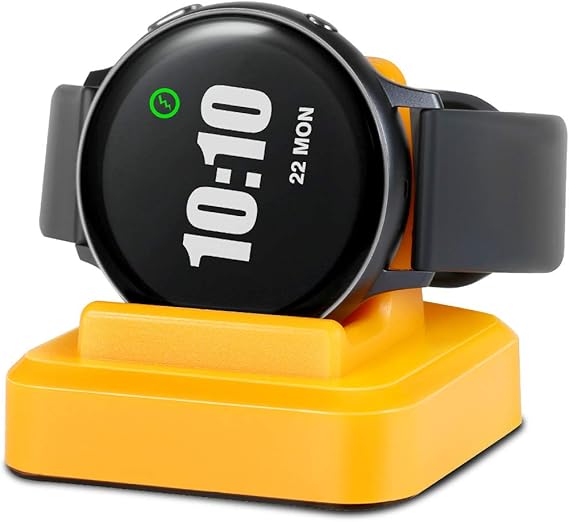 Amazon Com Wireless Charging Dock Replacement Charger For Samsung Galaxy Watch Active 40mm Sm R500n Active2 40mm Sm R830 44mm Sm R820 Yellow Home Audio Theater