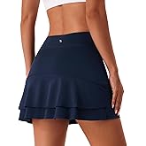 Stelle Tennis Skirts for Women Athletic Skirt with Shorts Golf Skort Pocket High Waisted Skorts Workout Pickleball