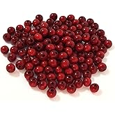 300 Pcs 10mm Dark Red Wooden Beads | DIY Beads for Jewelry Making, Holiday Decor, Crafts | Smooth Natural Wood, 3mm Hole for Easy Use