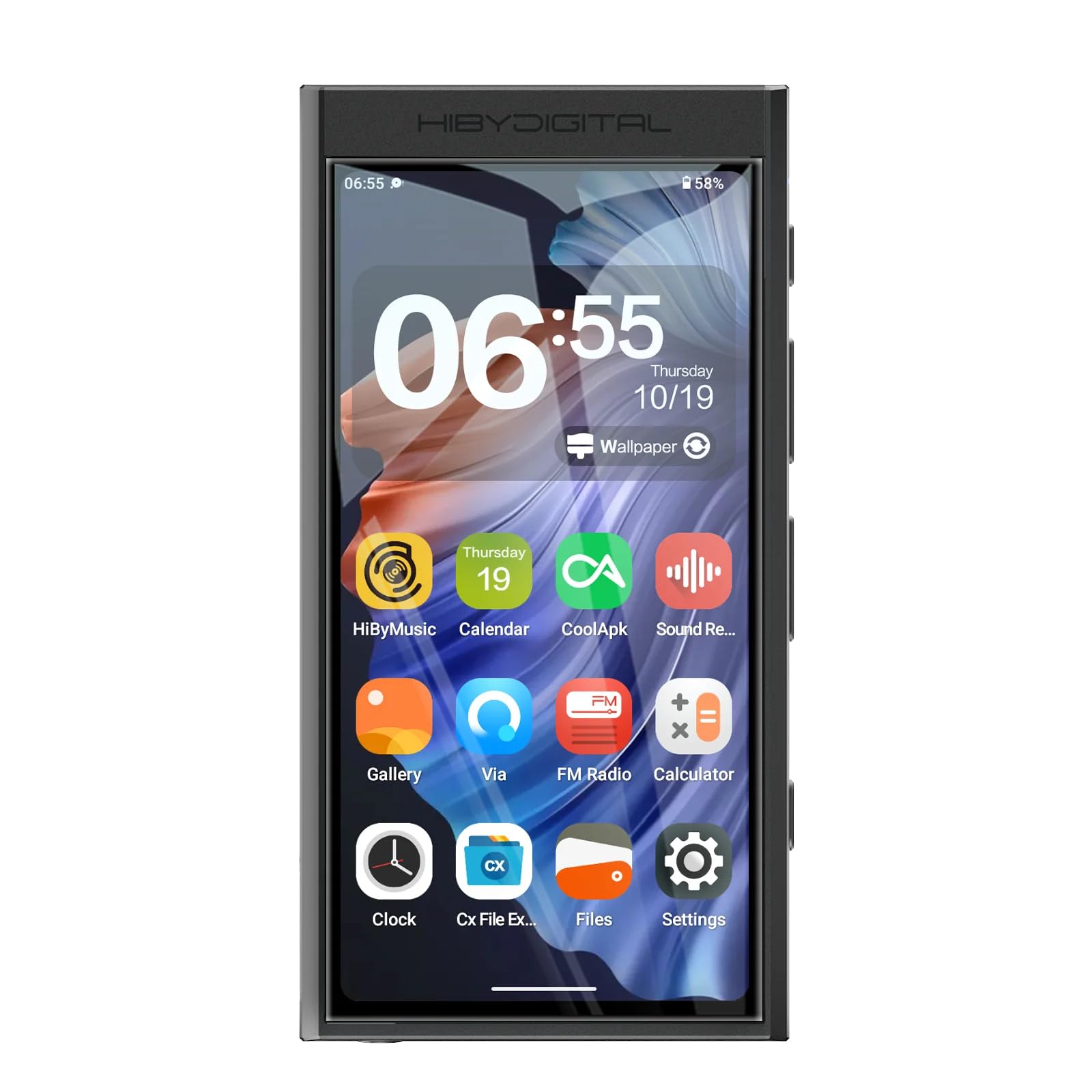 Photo 1 of HiBy Digital M300 Digital Audio Player with Built-in Speaker, Android 13 OS, Bluetooth, WiFi, FM, PCM768k, DSD256, 32GB (Black)