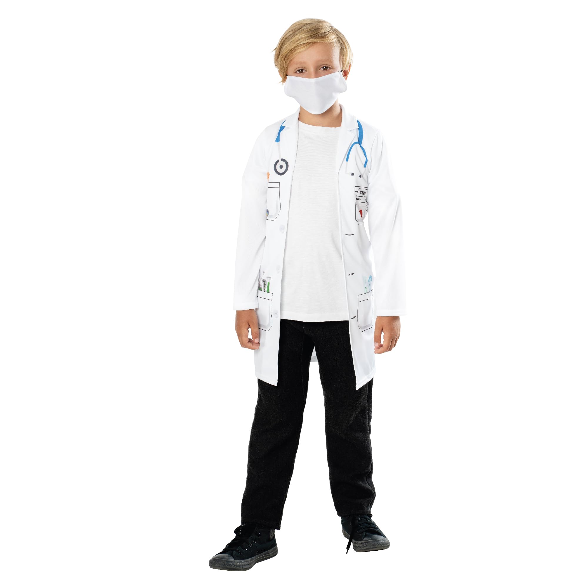 Rubies 301751XS000 Doctor Kids Fancy Dress, Boys, Girls, Multi, 5-6 Years Halloween