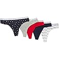 Tommy Hilfiger Women's Classic Cotton Logoband Thong 5 Pack