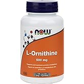 NOW Supplements L-Ornithine 500 mg Veg Capsules, 120 Tablets