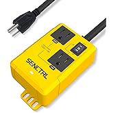 SENCTRL Automatic Vacuum Switch Allow Power Tool/Table Saw to Turn Vac Cleaner/Accessory On and Off Automatically, Load Sensing, On Delay Prevent Circuit Overload, Shop Dust Collector Off Delay