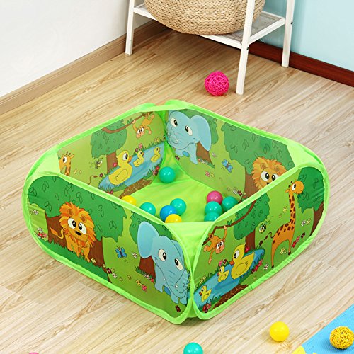 PLAY 10 Ball Pit Comes Together with 50 Balls Baby Pop up Ball Pool with Balls