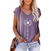 Womens Summer Tops Trendy V Neck Tank Tops Tie Dye Sleeveless Cute Printed Loose Fit