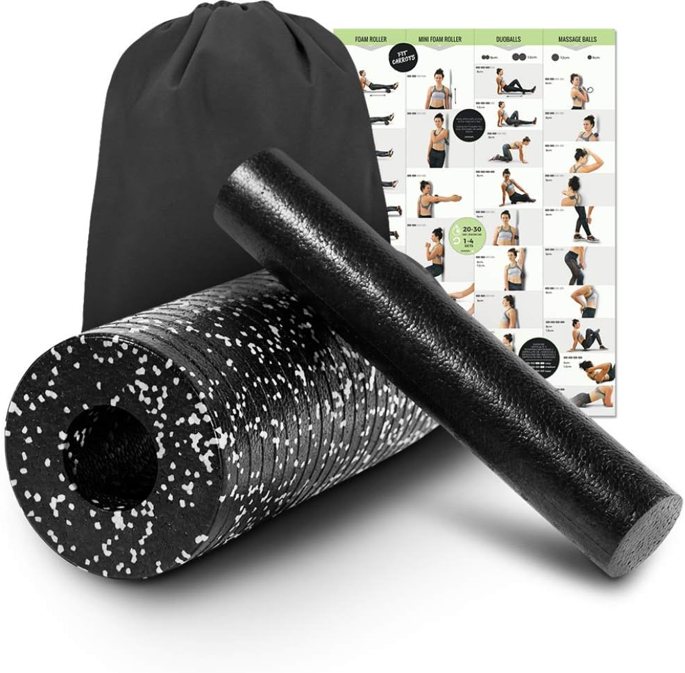 Fascia Roller Set Small and Large Duo Ball Ball 8 cm/12 cm and Roll Mini/Standard Fascia