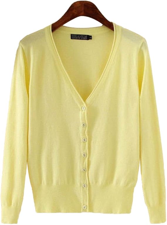 Amazon レディース カーディガン ボレロ 長袖 春秋 ニット 薄手 Vネック カーディガン ボレロ 通販