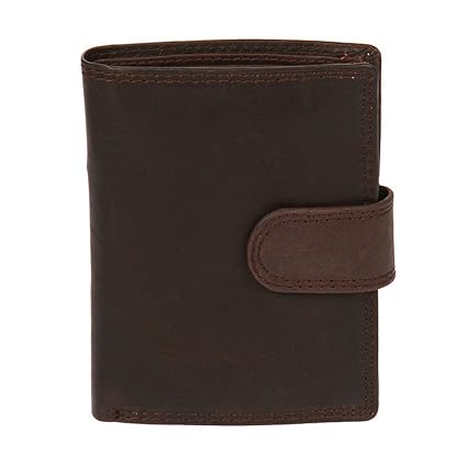 Cr-61 Leder Geldbörse Clutch Geldbeutel Portemonnaie Kossberg 54820 (Dunkelbraun)