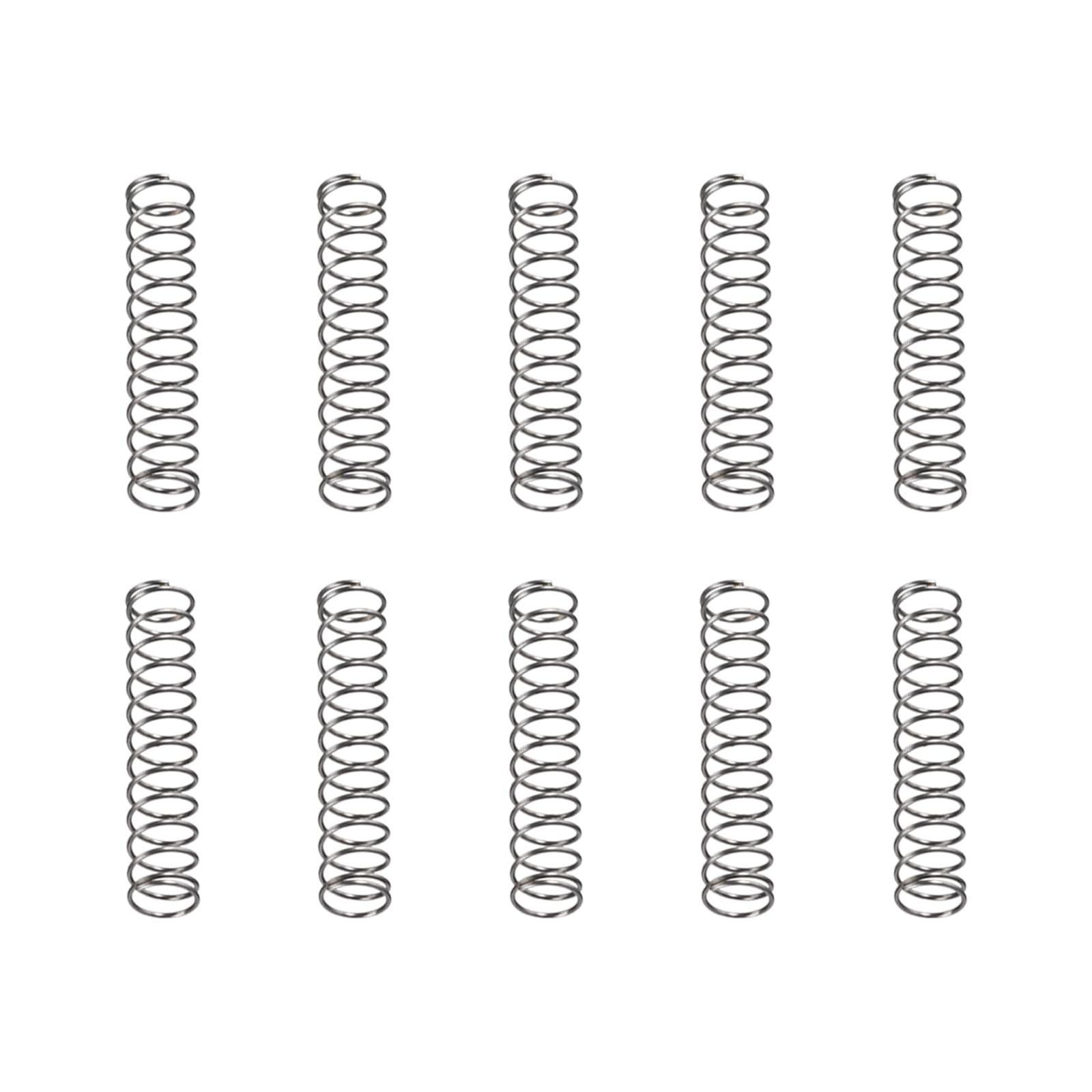 DTGN 0.5x6x30mm(DxODxL) Compression Spring - 20Pack - Good for Machinery - Spring Steel Extension Spring - Gray