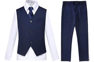 Lycody Boys Vest Set Formal Dress Suits Wedding Outfit Dresswear
