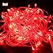 SENKAUTO Red 32ft 100 LED Bulbs Fairy Light String Holiday Outdoor Lighting for Christmas Party Decoration