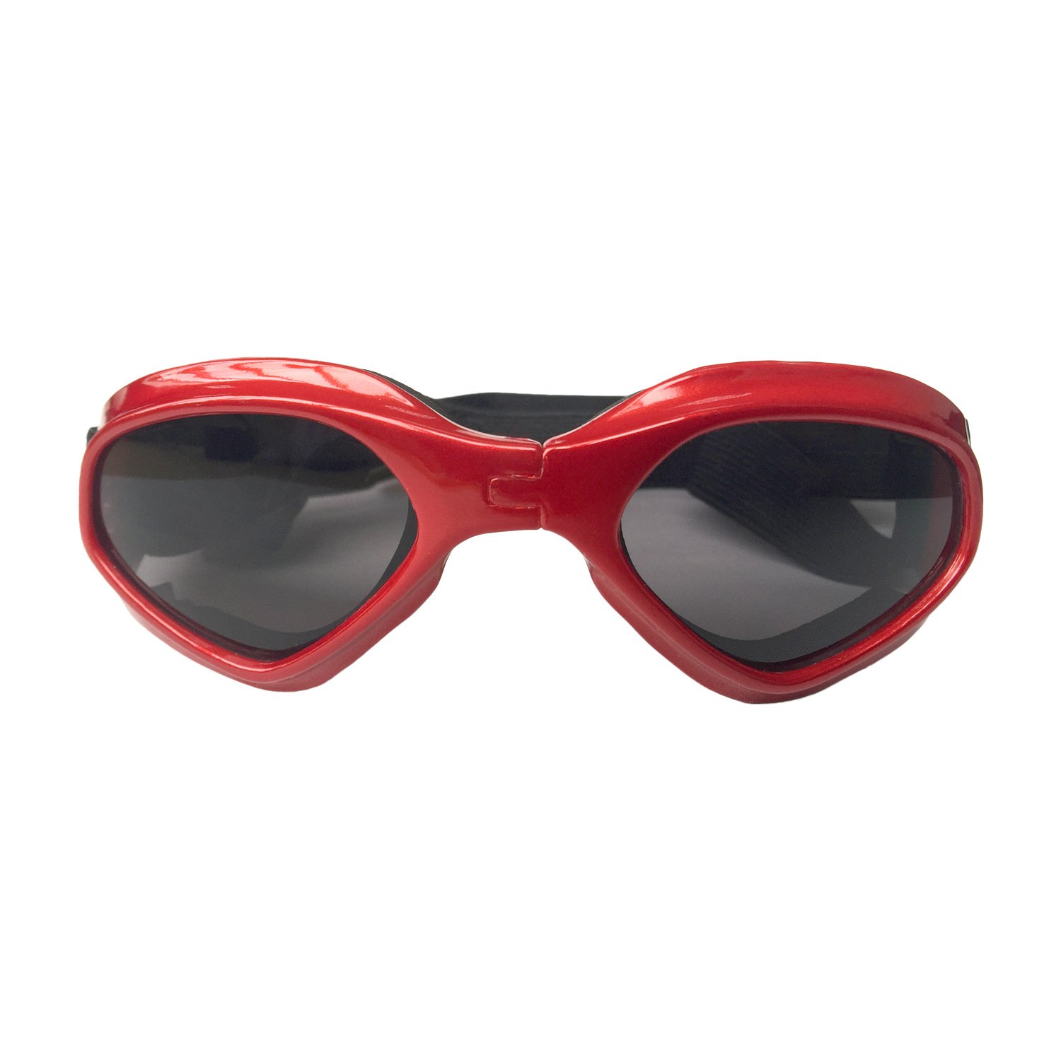 LECONPET Small Dog Sunglasses Waterproof Windproof UV Protection Pet Sunglasses Dog Decorative Sunglasses for Doggy Puppy Cat (Red)