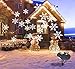   2 in 1 christmas projector lights , Greenclick outdoor snowflake projector led stage light waterproof garden moving snow laser spotlight party light for christmas holiday party decoration lamp