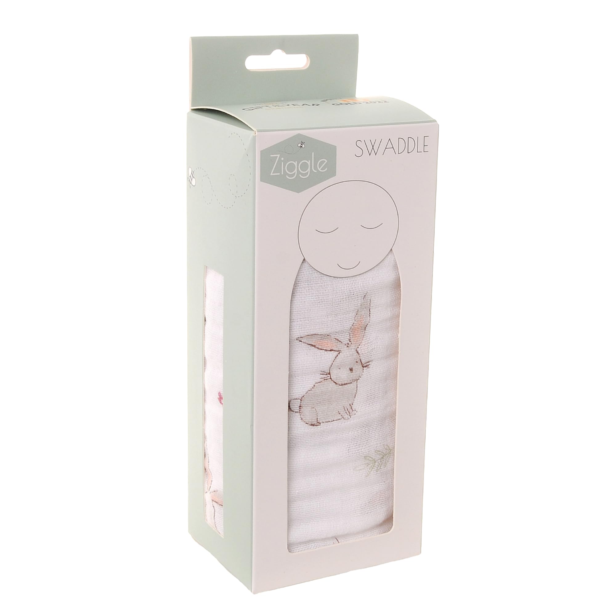 Ziggle - Muslin Cloths for Baby - Newborn Essentials - Baby Swaddle - Burping - Baby Muslins Pack - Baby Essentials - Gifts - Pineapple
