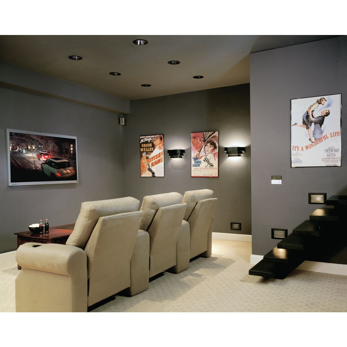 Progress Lighting P7103-31 Black One-Light Wall Sconce 14-Inch Width x 7-Inch Height