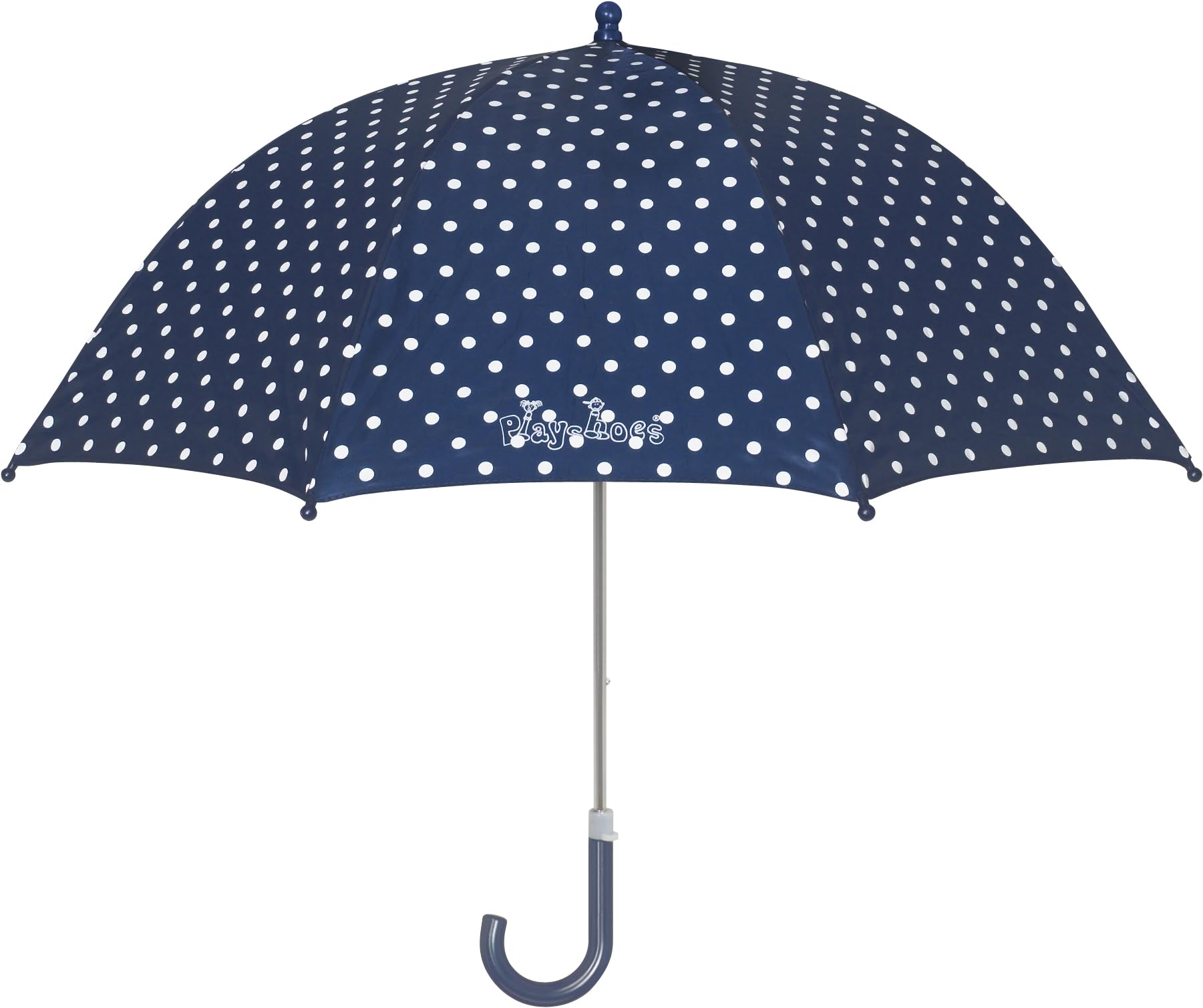 Playshoes Unisex Dots Kid's Umbrella, Blue (Navy), One Size