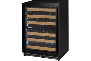 Allavino VSW5134D-2BL Wine Refrigerator, 2 Zone, Left Hinge