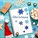 Coopay Glitter Snowflake Foam Stickers Self-Adhesive Snowflake Stickers Decals for Christmas Decoration, DIY Craft Projects, Assorted Color and Sizes