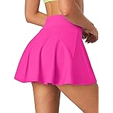 Ewedoos Womens Tennis Skirt with Shorts Underneath Pleated Tennis Skirts for Women Golf Athletic Skorts with Pockets