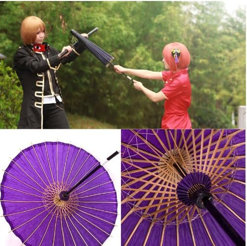 Amazon 和傘 番傘 紙傘 銀魂神楽コスプレにも 紫 コスプレ 仮装 通販